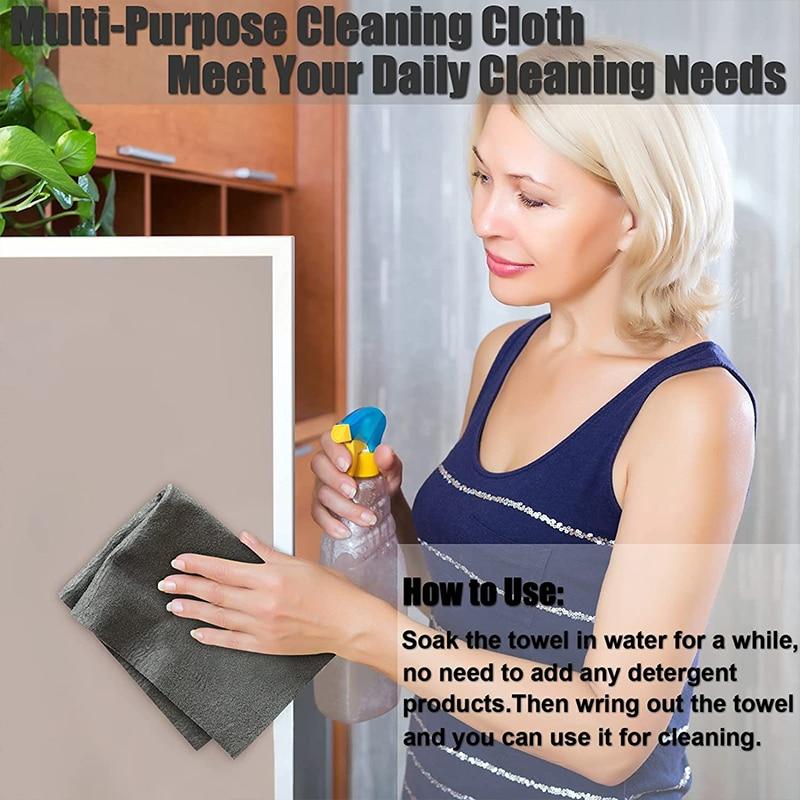 1Pcs Kitchen Towels No Trace Cleaning Cloth Microfiber Household Absorbent Clean Cloth Dish Cloth Tableware Rag XYZ