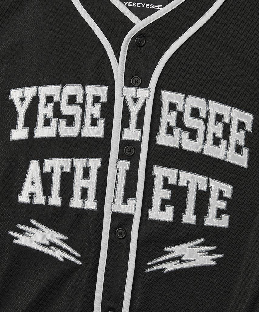 YESEYESEE Y.E.S College Baseball Jersey Black
