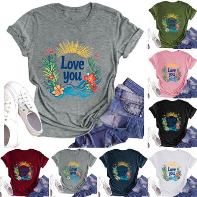 T Shirts Short Sleeve Tees For Women Fashion Tops Lightweight Soft Casual Summer Outfits Clothes
