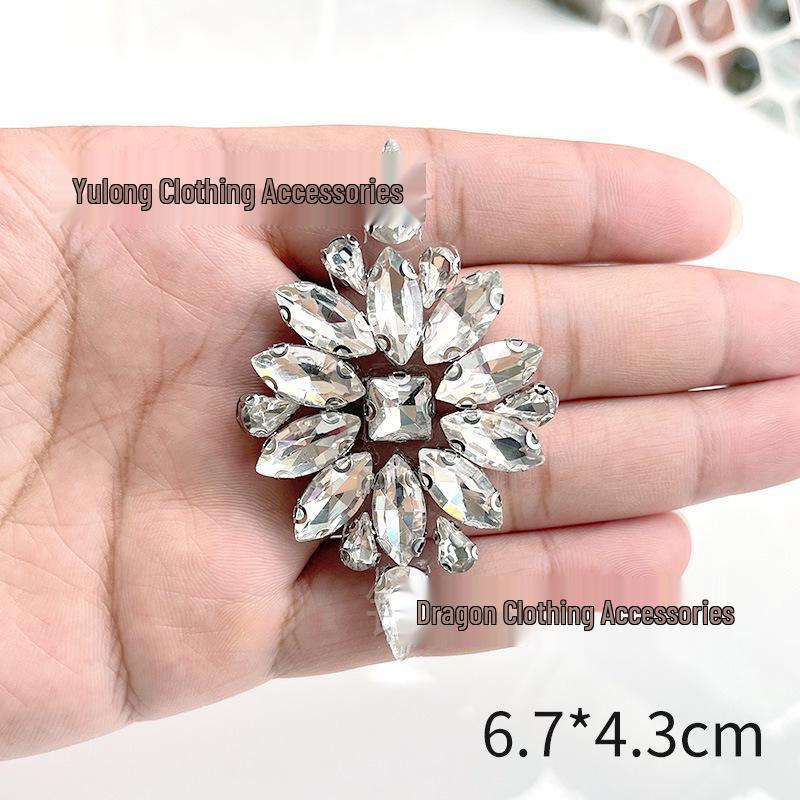 D-Shaped Ear Claw Drill, Round Glass, No-Snag Sewing Hardware & Clothing Accessories.
