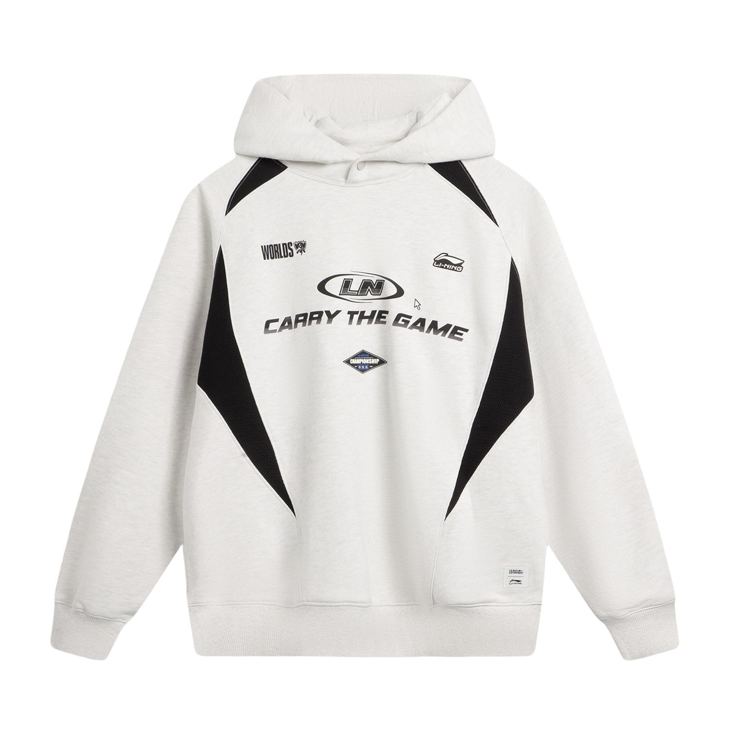 

Li-Ning Loose Fit Hooded Letter Print Sweatshirt Men tops AWDVA11-4 S