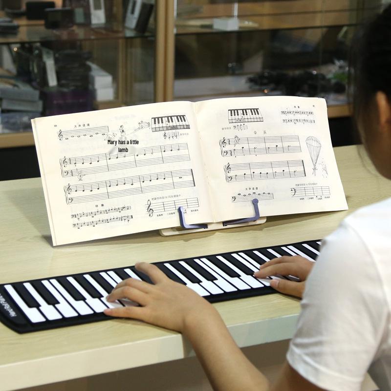 Folding Desktop Music Stand & Book Holder - Portable Sheet Music & Reading Accessory