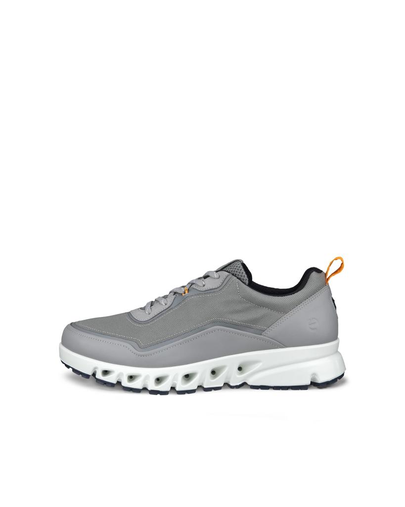 Genuine Leather GORETEX Waterproof Outdoor Sneakers 88028461188 WILD Cm 3E [ECCO] Multi-vent Men's DOVE/WILD DOVE/FANTA 27.5
