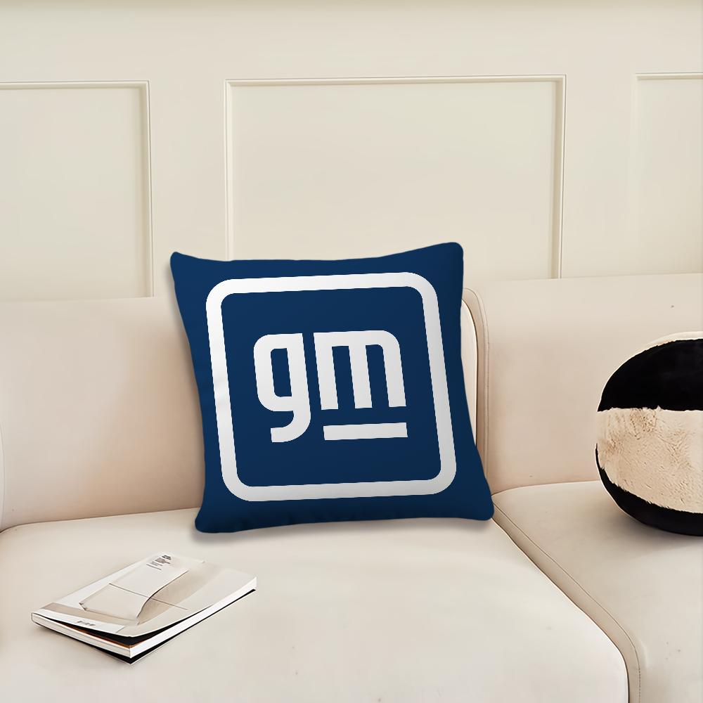 Logo G-General M-Motors Fashion Cushion Cover Living Room Headboard Office Cushion Bedroom Cushion Sofa Nap Time Pillow Case