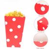50pcs Red Polka Dot Paper Popcorn Boxes, Multipurpose Snack Containers for Weddings, Birthdays, Anniversaries, Bachelor Parties