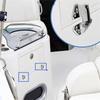 2026 New 66x71 73x92mm Boat Hinge Stainless Steel Shaped Strap Furniture Door Window Cabinet Hinge Yacht Accessory 66x71mm