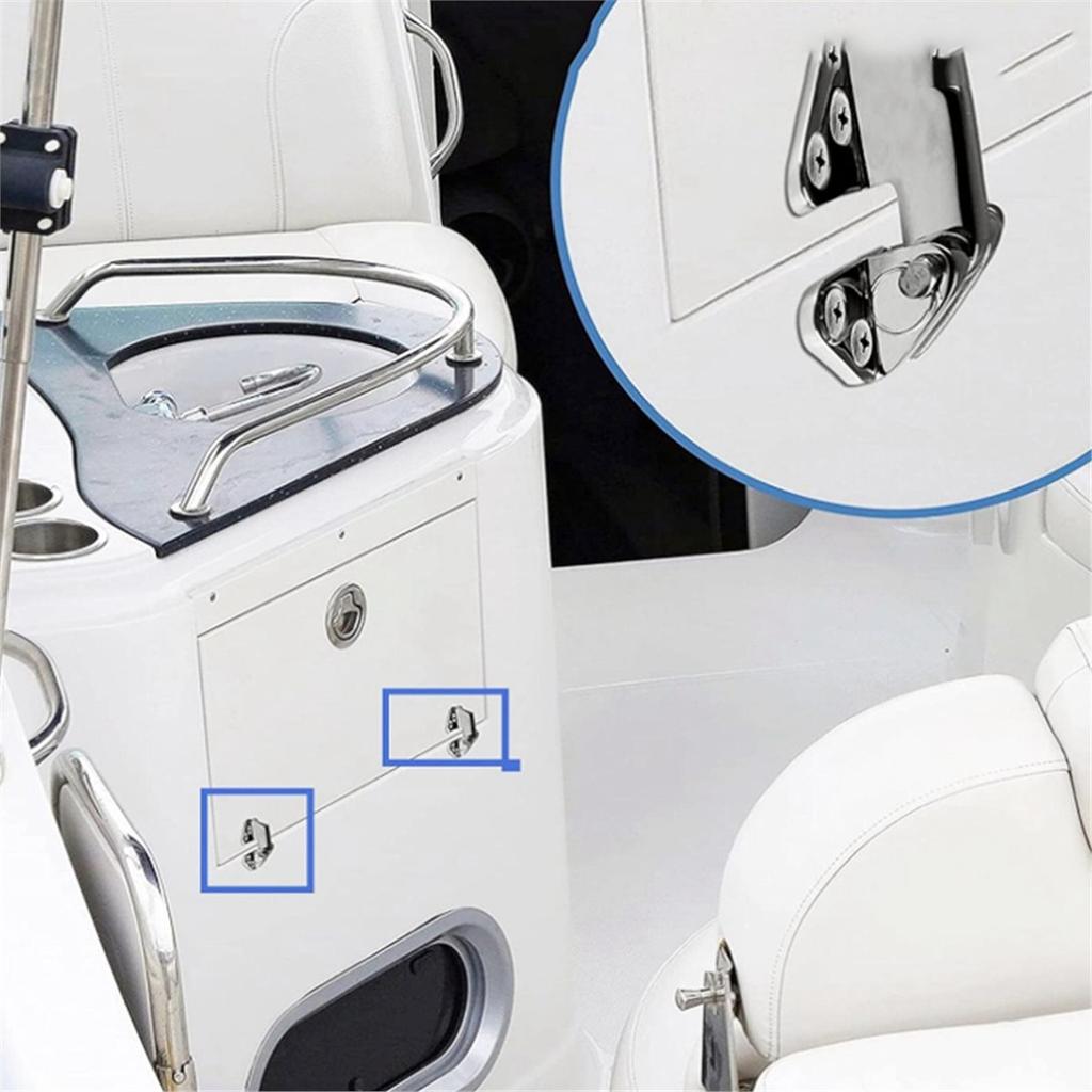 2026 New 66x71 73x92mm Boat Hinge Stainless Steel Shaped Strap Furniture Door Window Cabinet Hinge Yacht Accessory 66x71mm