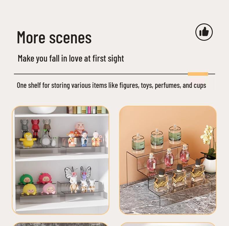 Transparent Acrylic Multi-layer Display Stand for Figures and Blind Boxes