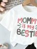 Toddler Girls' Letter Print Short Sleeve T-Shirt And Shorts Set