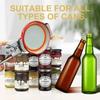 Stainless Steel Multi Function Can Jar Opener Labor Saving Adjustable Grip Easy Use Household Kitchen Gadget