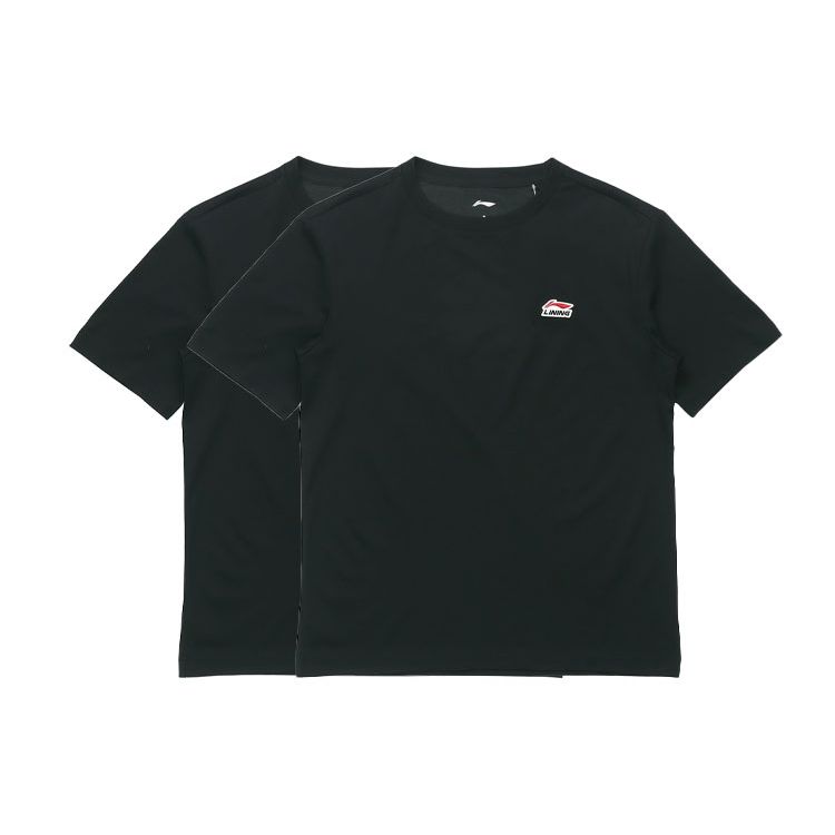 Li Ning Sports Fashion Series Casual Short Sleeve T-Shirt Men Tops Black AHSR635-3