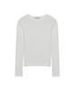 Nigaennikol [Essential] Minimal Round Sleeve Top_Ivory