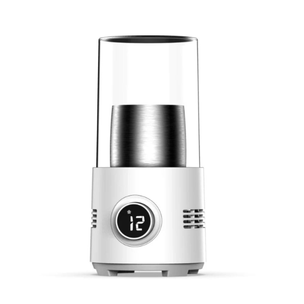 

Портативный дизайн 2 в 1 Чашка для напитков Быстрое охлаждение Кружка для кофе Подогреватель Электрическая чашка для напитков Использование в общежитии белый