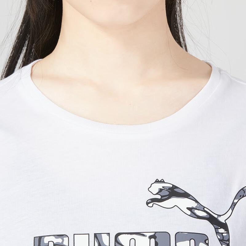 New PUMA T Shirts Women's White 677133-02