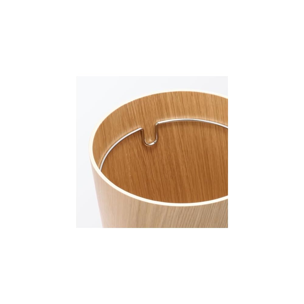MUJI Wooden Trash Can with Bag Holder Wire, Round, Approx. Diameter 235 x Height 305 cm, 84915062