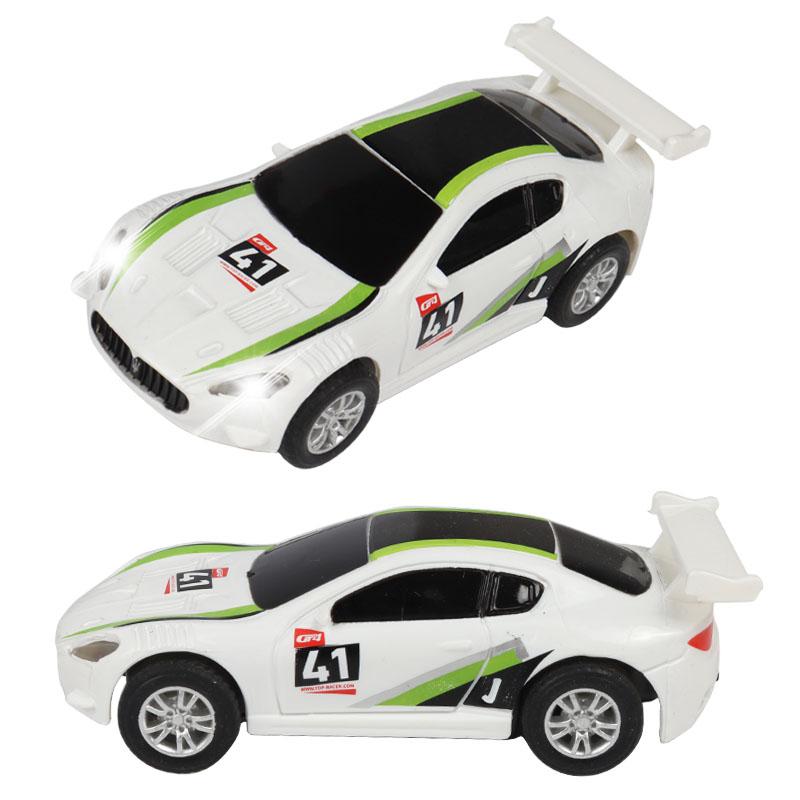 Slotcar 1 64 1/64 1:64er Maßstab Fahrzeug Elektrisch Hohe Geschwindigkeit Rennstrecke Polizei Rennwagen Zubehör Spielzeug Kinder Geschenke