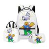 Cartoon Printing Casual Shoulder Bag Junior High School Students Large Capacity Backpacks