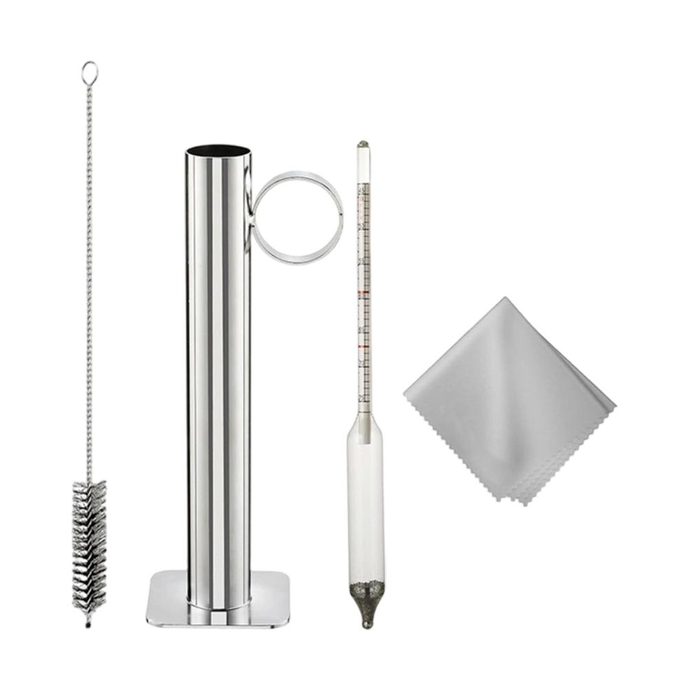 For Syrup Testing Metal Syrup Hydrometer Complete Cleaning Solution Set Baume Hydrometer Food-grade Stainless Steel