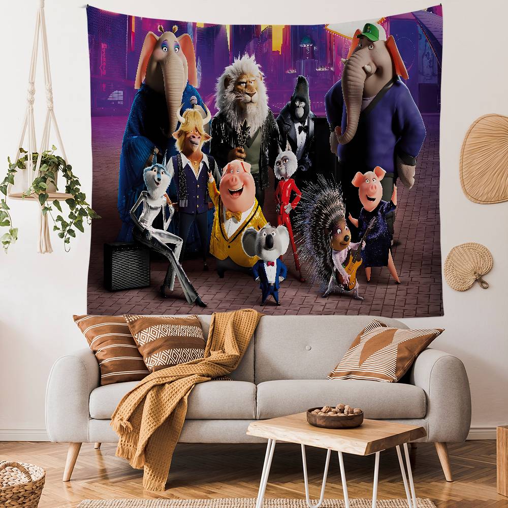SSing 2 Movie Chart Tapestry Home Decoration Hippie Bohemian Decoration Divination Wall Hanging Home Decor