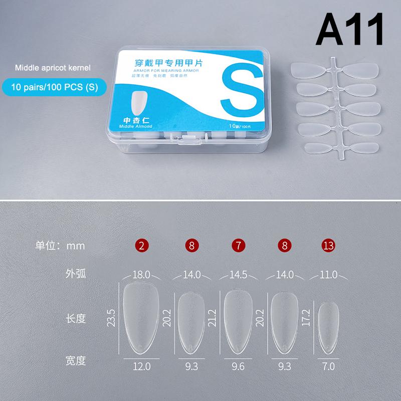 

100Pcs/Box Matte Fake Nails No Polishing Press On False Nails Medium Short Design High Matt Soft Gel Nail Tips For Extension