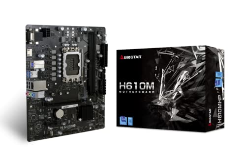 

Biostar Motherboard H610MHP (H610, S1700, mATX, Intel)