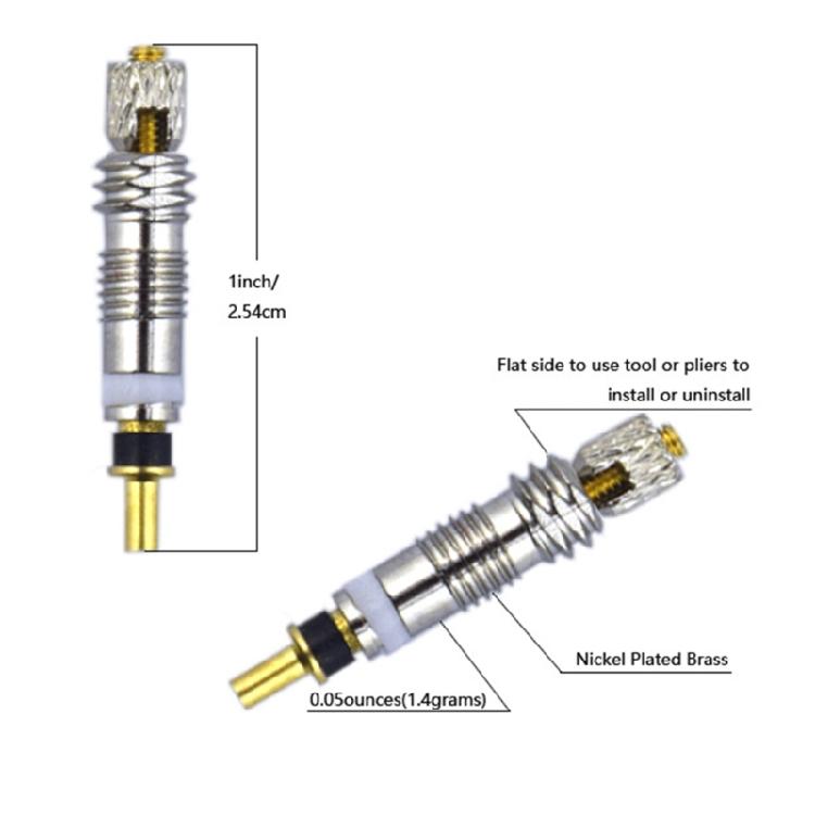 Durability Leak Resistant Detachable Valves Cores Weather Resistant Bike Valves Cores for Various Terrain Cycling Part