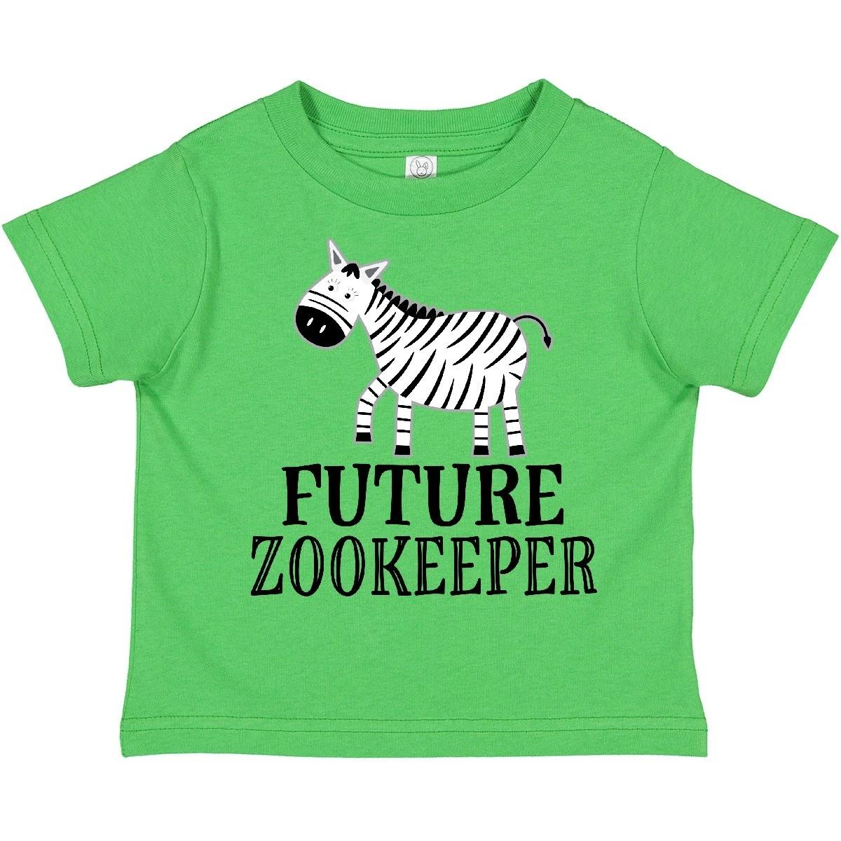 Inktastic Future Zookeeper Zoo Animals Toddler kids boys T-Shirt Occupation Job Funny Cute 100