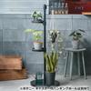 Richell Saucer Botany Hanging Pole Plate N Width 199mm x Depth 255mm x Height 62mm Black 360 Degree Adjustment For Hanging Pole and Hanging Stand