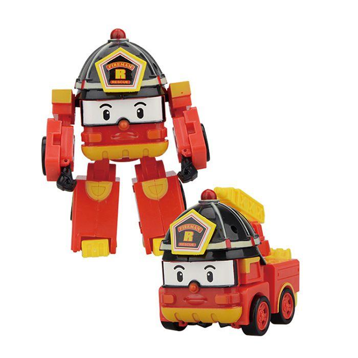 4 Pcs Robocar Poli Ambe Roy Helly Robot Transformers Toys Kids Gifts Educational