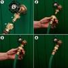 Durable 3 4 Inch Brass Hose Linker With flexible Fit For Various Garden Tools And Watering Equipment