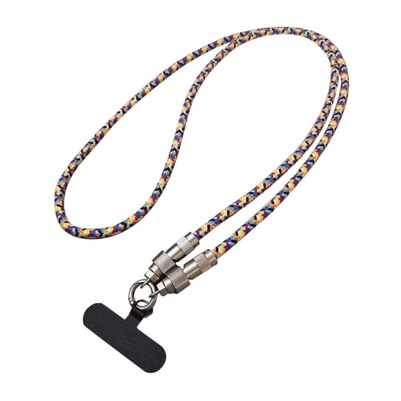 Fashionable 2 In 1 Phone Lanyard Strap Data Cable PD60W Charging Cord Type C 1.2m Crossbody Type/30cm Wrist Type