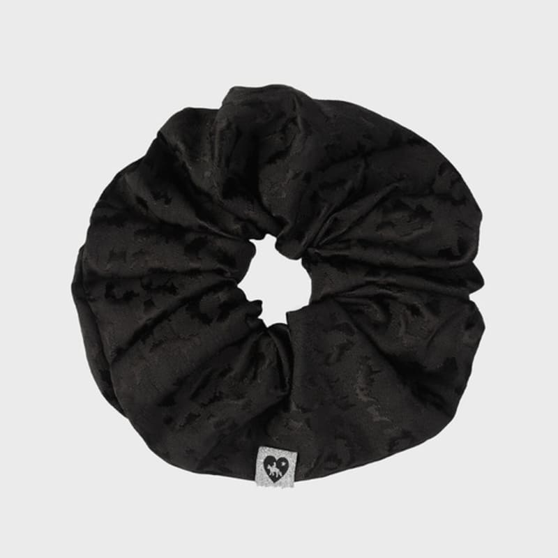 Eireve JACQUARD LEOPARD SCRUNCHIE (BLACK)