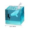 Marine Whale Cube Ornament with Light Whale Diver Ocean Decoration Beluga Killer Whale Megalodon for Desktop Bookshelf