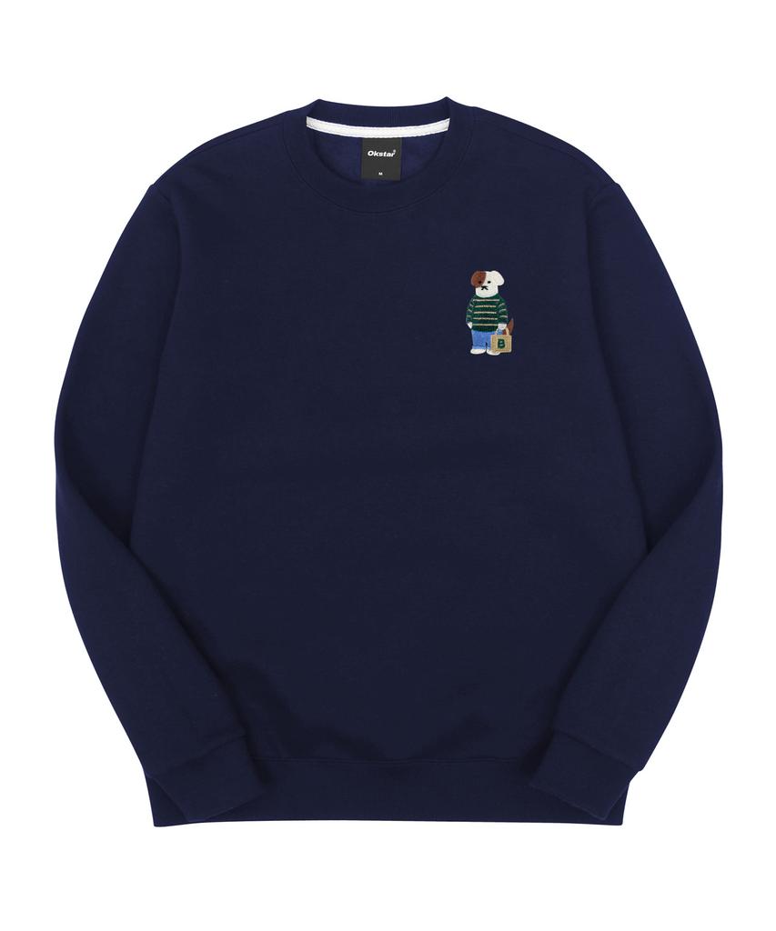 OKSTAR Mini Me Casual Brodog Embroidered Double-Sided Sweatshirt (Type C)