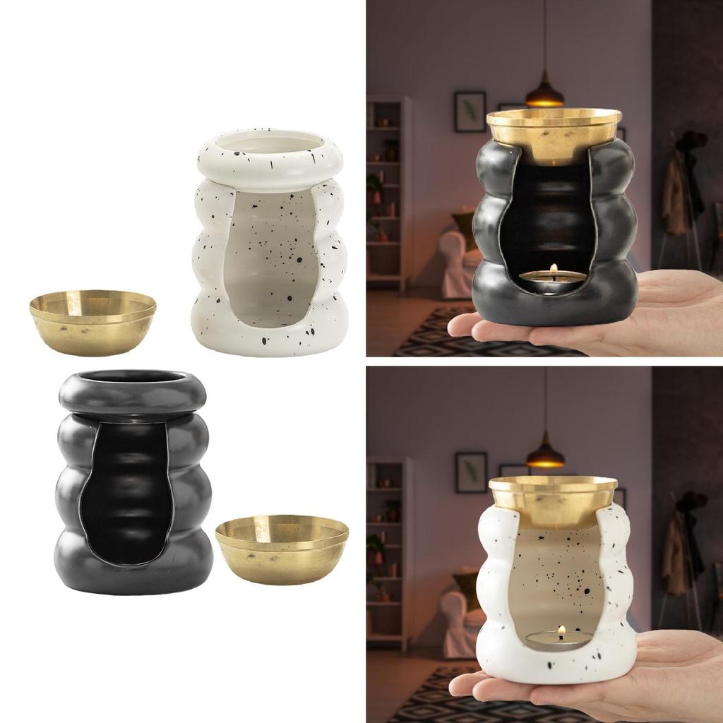 Essential Oil Burner Multipurpose Nordic Ornament Home Decor Lightweight Wax Melt Burner for Desktop Living Room SPA Party Home