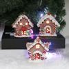 Christmas LED Light Up Candy House Snow House Small Pendant Ornament Decoration