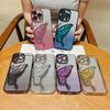 Hot Sales Butterfly Electroplating Phone Case for iphone 16 15 14 Pro Max Samsung Huawei Xiaomi  TPU Transparent Soft Back Cover