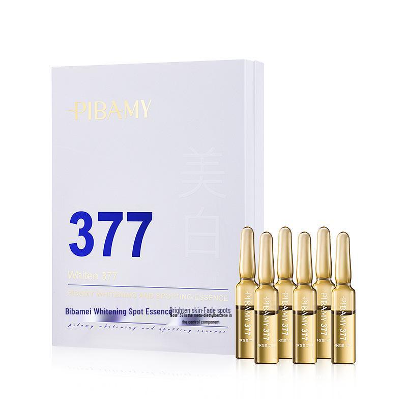 377 Whitening Anti-Oxidant Spot Lightening Essence - 28 Ampoules for Freckle Removal and Skin Brightening
