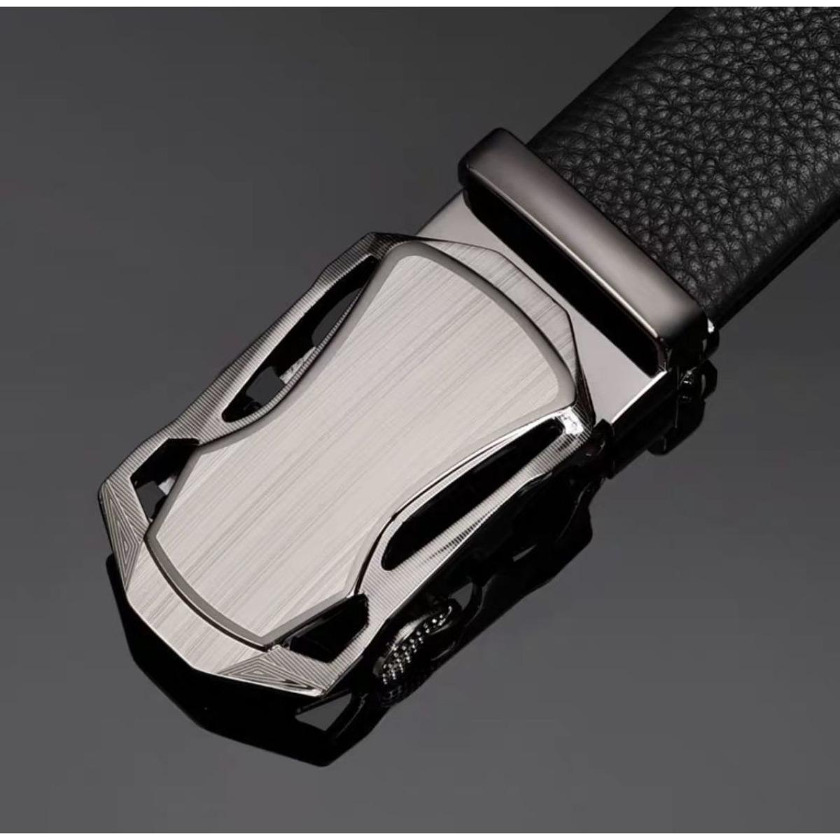 

Мужской деловой ремень с автоматической пряжкой, Модный повседневный ремень с пряжкой, Подходит для костюма и джинсов, Универсальный для всех сезонов 120cm