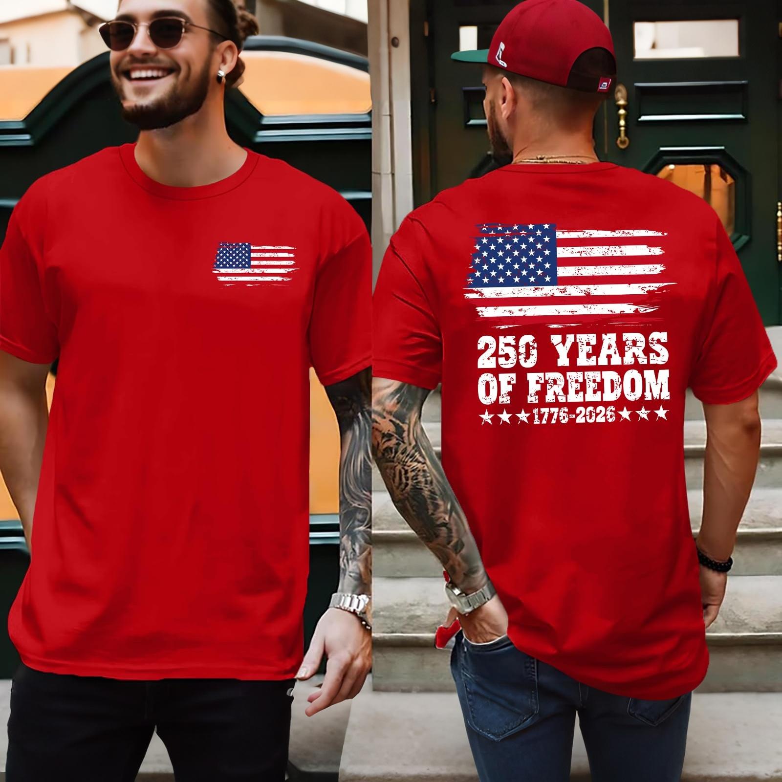 

Men s Loose Fit Casual Sleeveless Top Independence Day Printed Sleeveless Shirt 1776 250 Years Graphic Tee for Summer XL винний