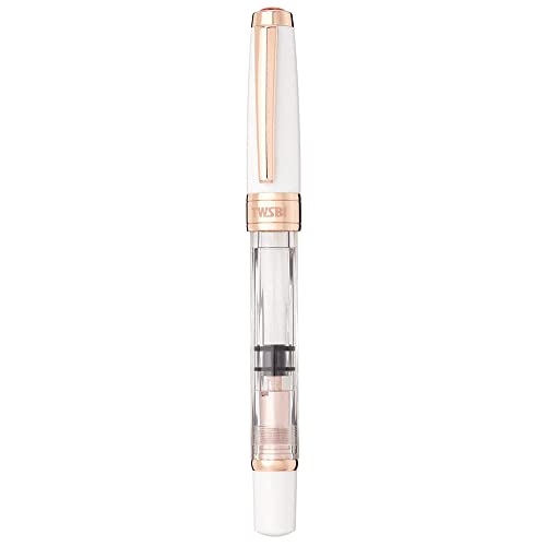 Twisbee Diamond 580 Fountain Pen, White Rose Gold GT, Extra Fine Nib, EF, TW100756
