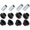 Stoßdämpferbuchse hinten 8 Stück & Hülse 4 Stück für Polaris Ranger 400 425 500 570 700 800 900 1000 Diesel ETX EV TM