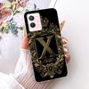 For Vivo Y33s 5G Case Cover Transparent Luxury Crown A-Z Letters 2D Flat Pattern Soft Phone Case For Vivo V2166A