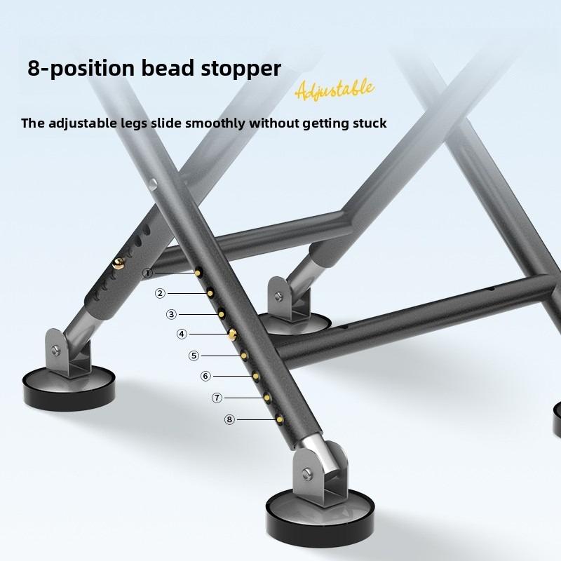 Metal Portable Fishing Chair Multi-Functional Knight Style Folding Stool Lightweight for Outdoor Fishing Camping