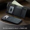 Detachable Card Holder Wallet Leather Case for iPhone 17 Pro Max 17Air 16e 16 Plus 15 14 13 12 11 7 8 SE3 Magnetic Phone Cover