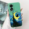 For Oppo A78 4G Case CPH2565 New Fashion Candy Painted Back Cover Shockproof Phone Case For Oppo A78 A 78 OppoA78 4G Soft Fundas
