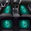 Set of 4 Dragonfly Design Car Floor Mats, Safeguards And Enhances The Carpets of Most Front And Rear Seats