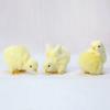 5 PZ Pollo Peluche Simulazione Pulcini Pasquali Realistici Decorazione Animale Peloso Pasquale Miniatura Oggetti di Scena Fotografica per la Casa