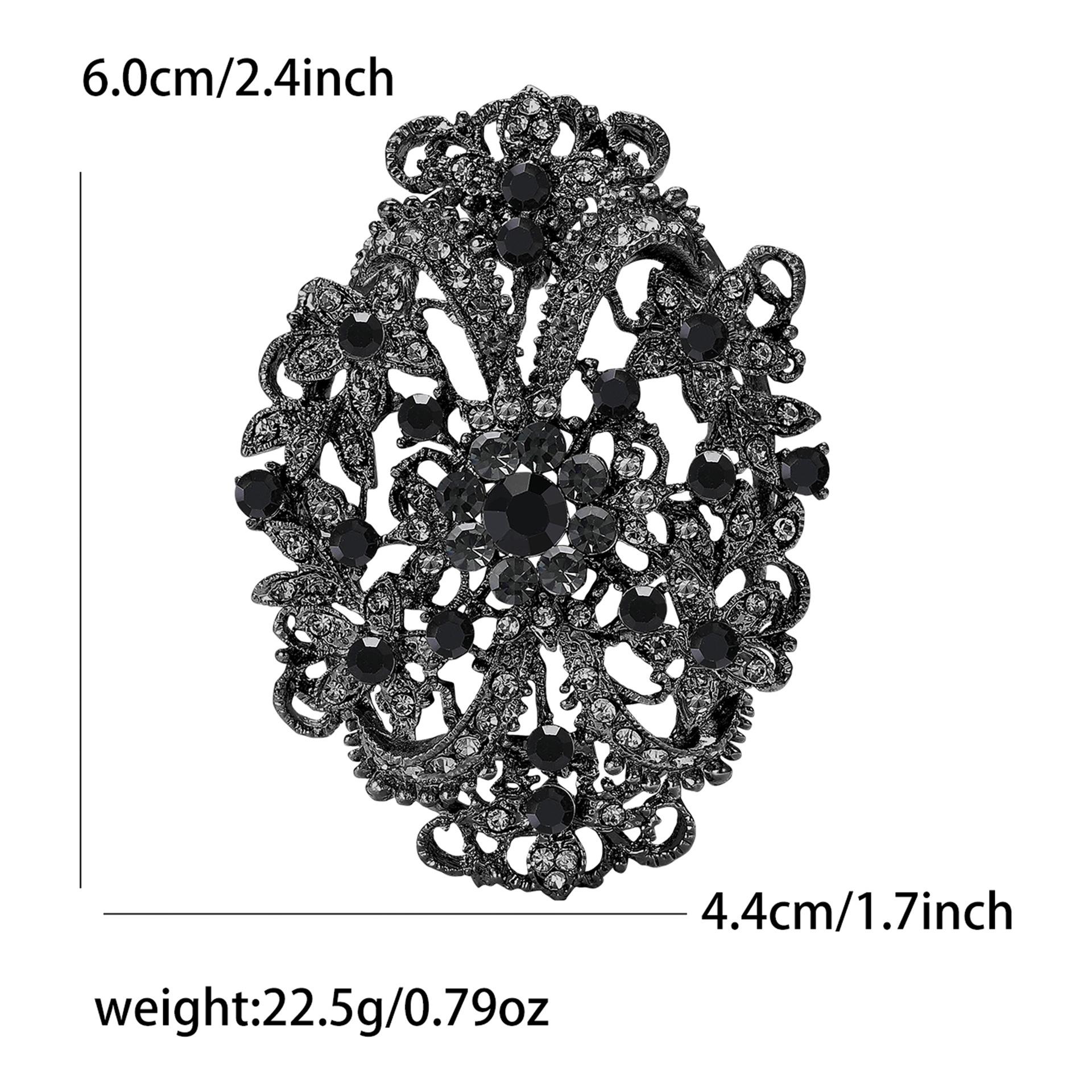 Korean-Style Rhinestone Brooch Pin - Versatile Women s Suit Accessory Jewelry