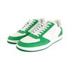 Rivoli Leather Comfortable Round Toe Low Top Skateboard Shoes Men's White Green 1ACDWB
